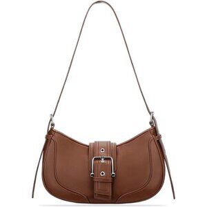 Shoulder Bags, Retro Crescent Handbag Brown